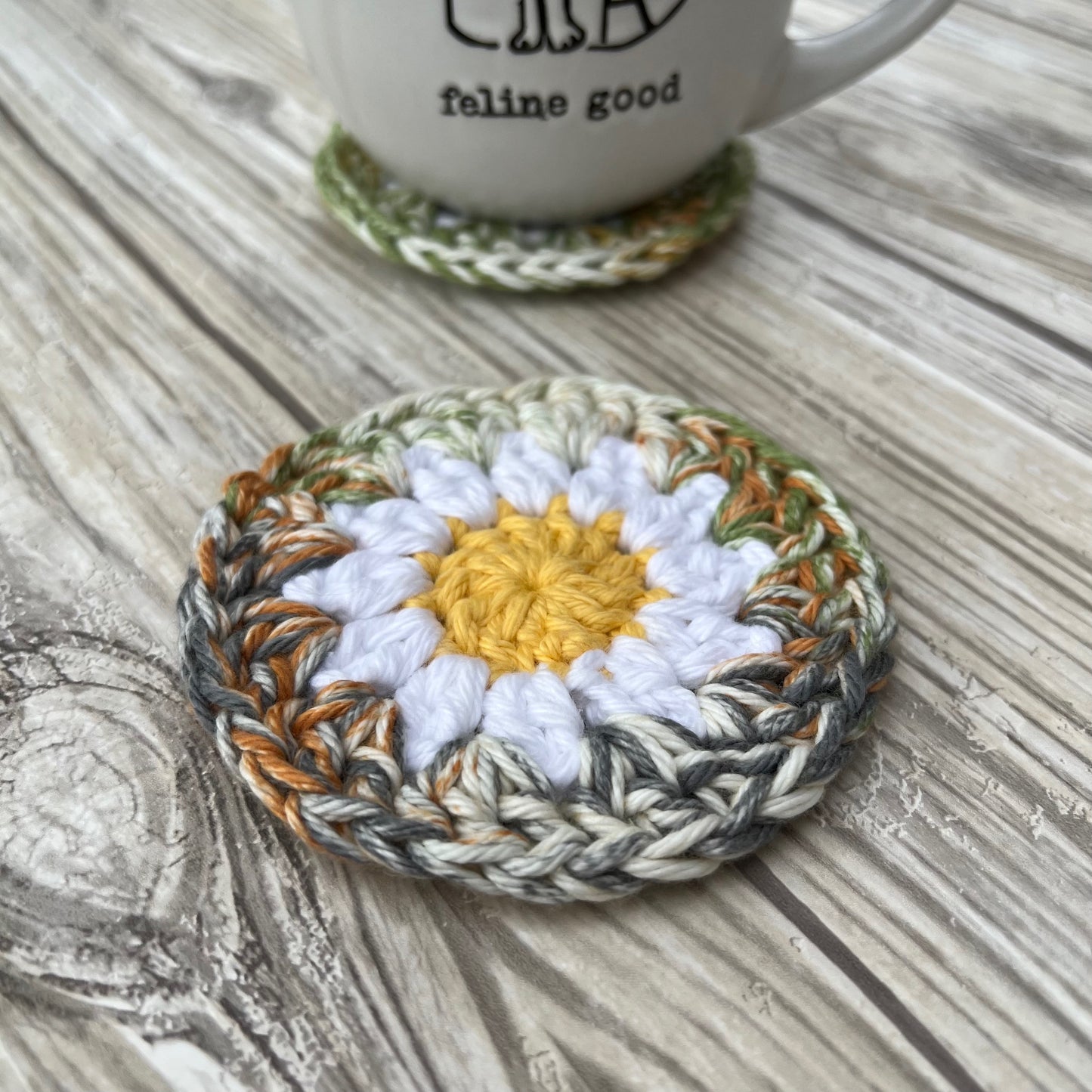 Harvest Hues Daisy Coaster