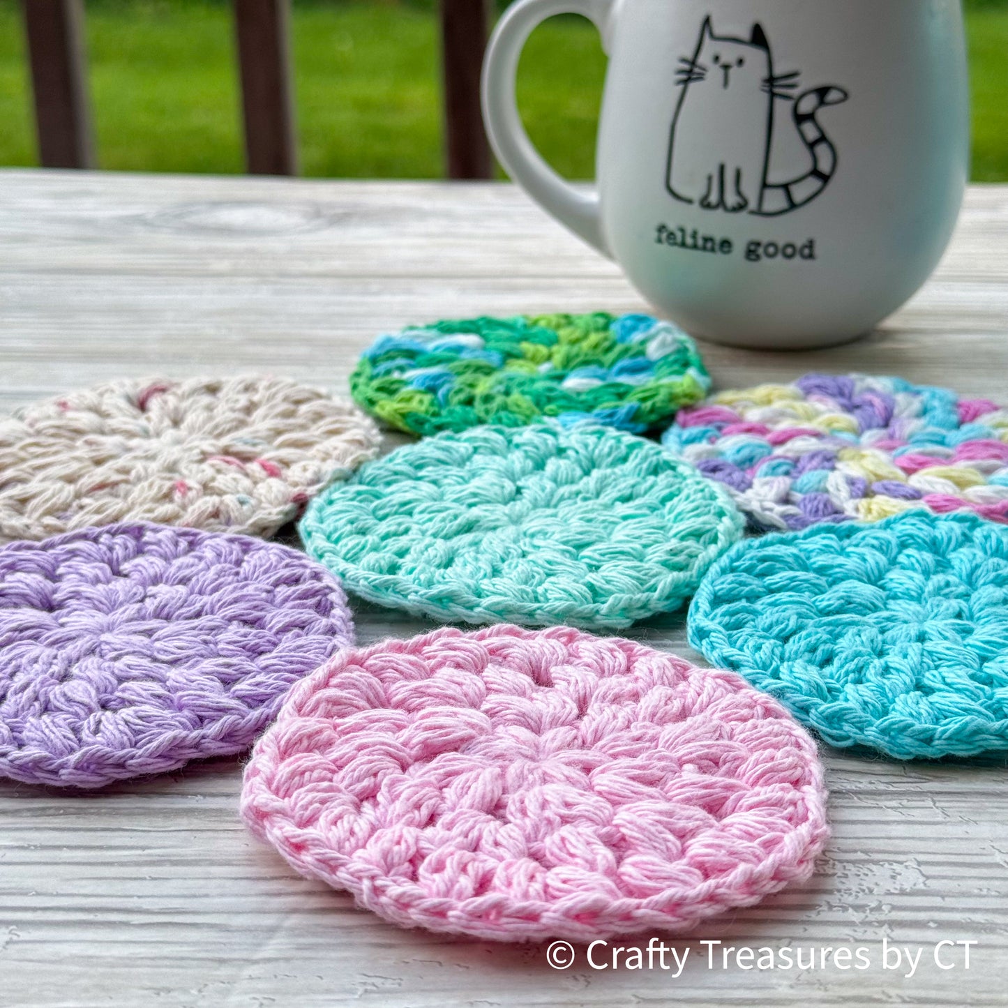 Crochet Puff Coaster