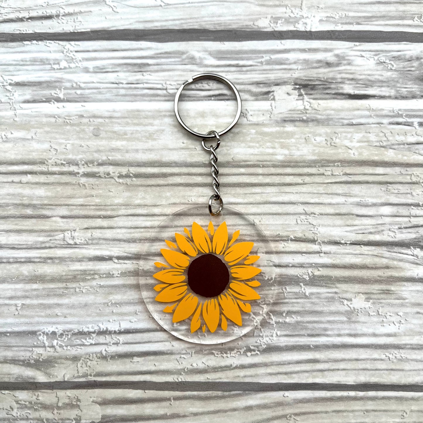 Acrylic Flower Keychain