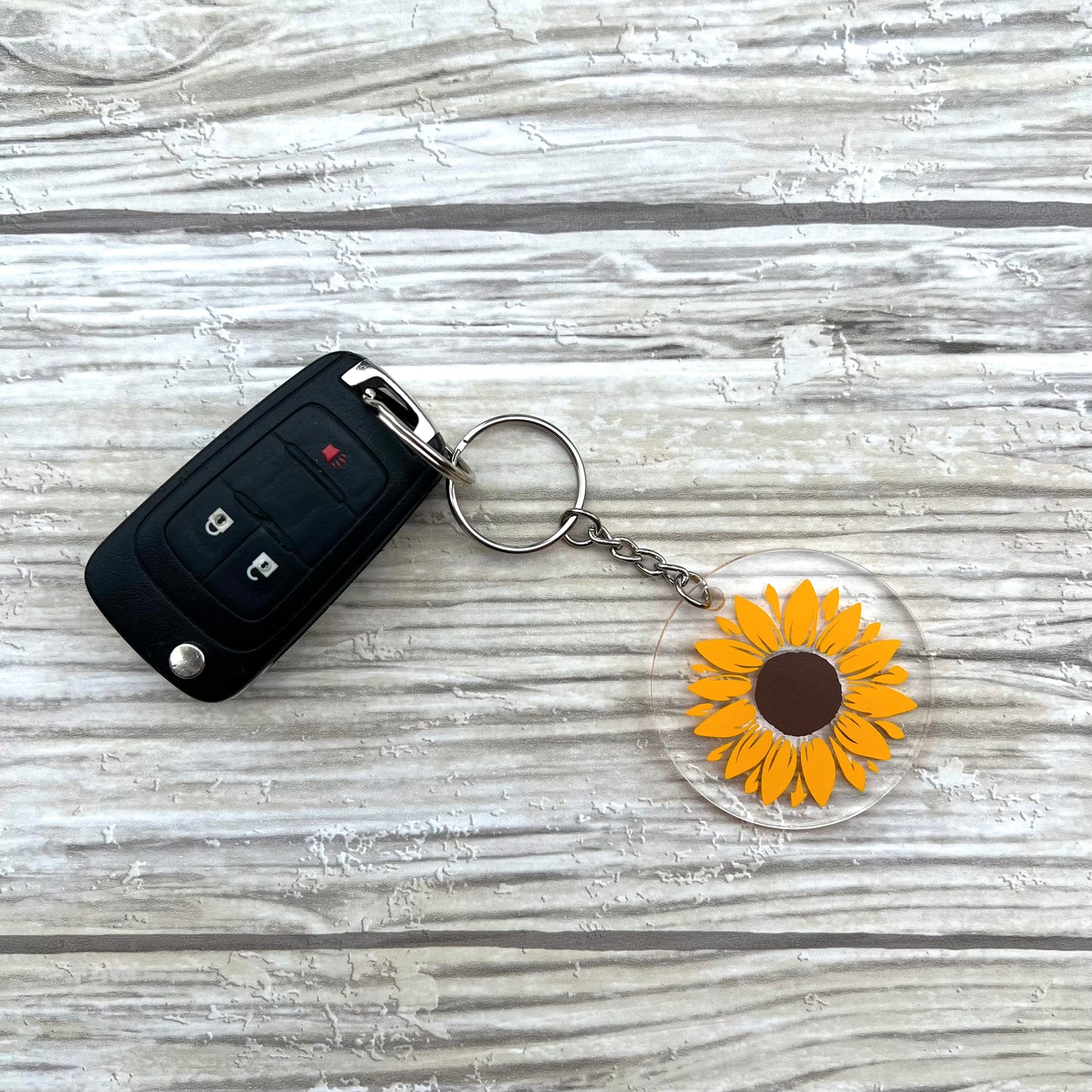 Acrylic Flower Keychain