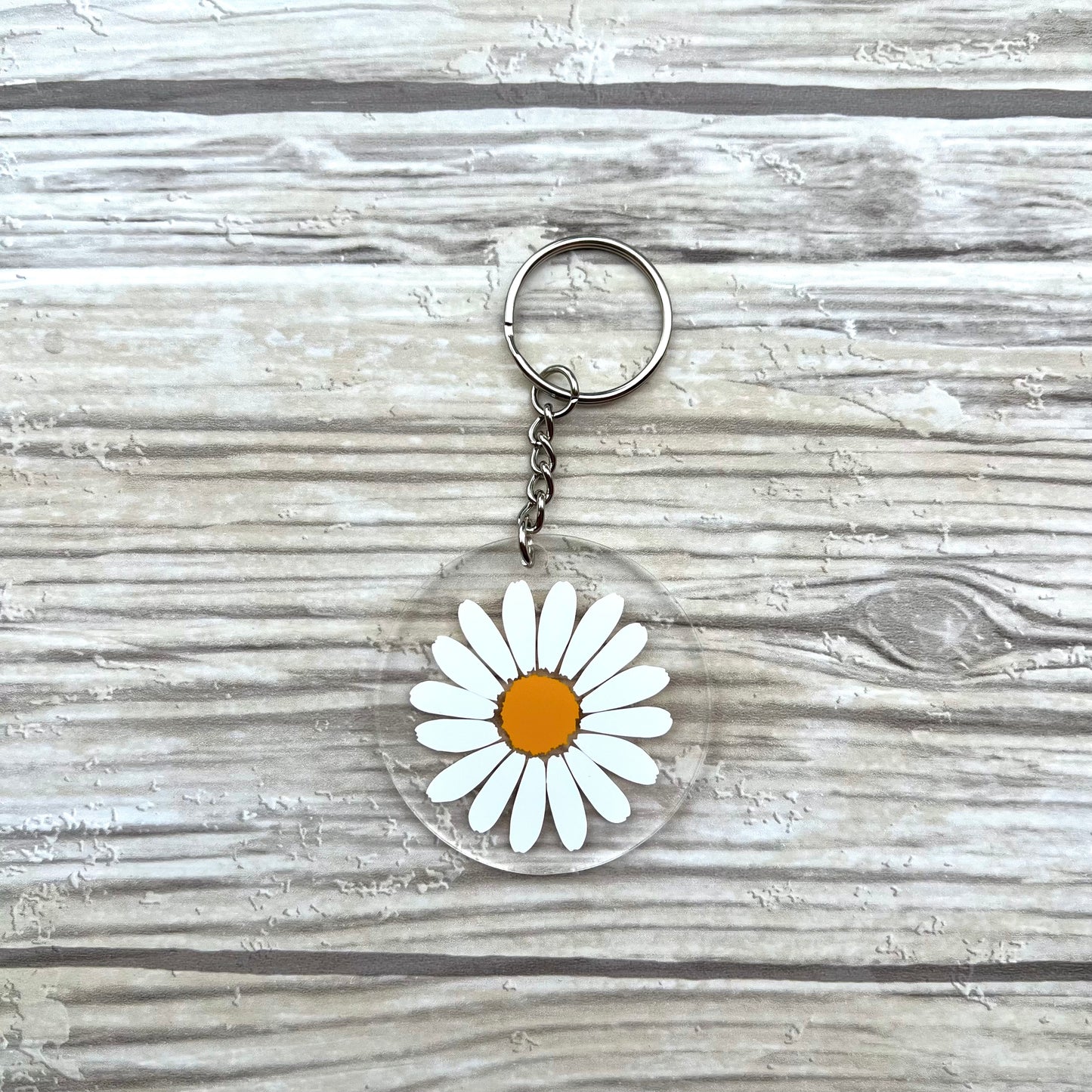 Acrylic Flower Keychain