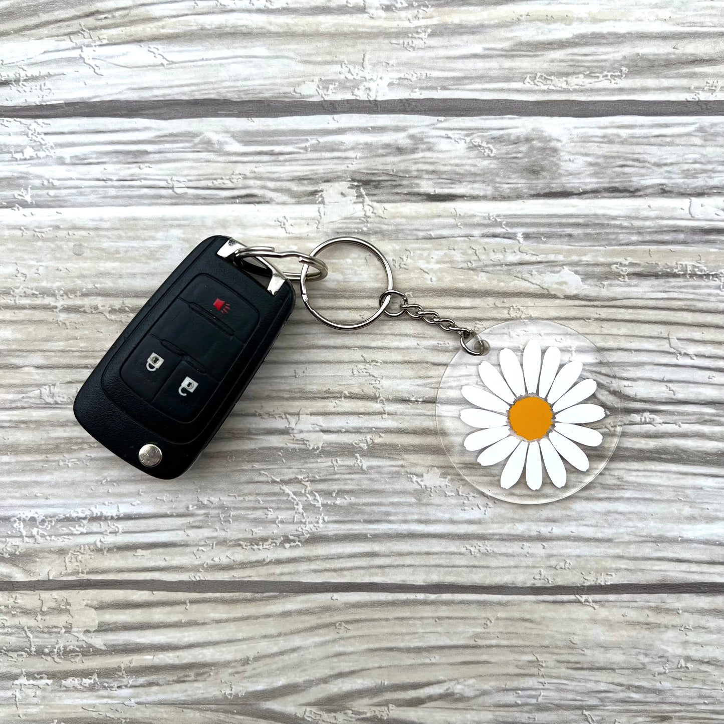 Acrylic Flower Keychain