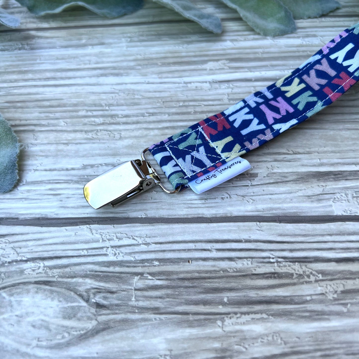 Kentucky Blue Pacifier Clip