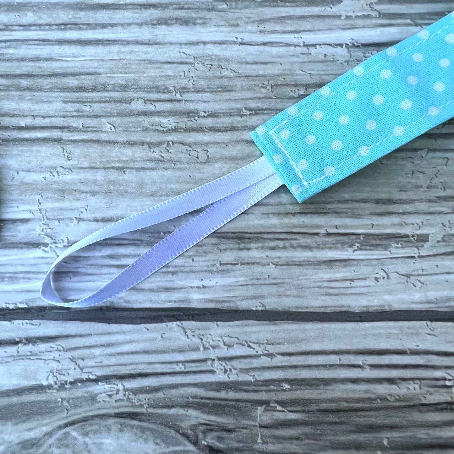 Aqua Dots Pacifier Clip