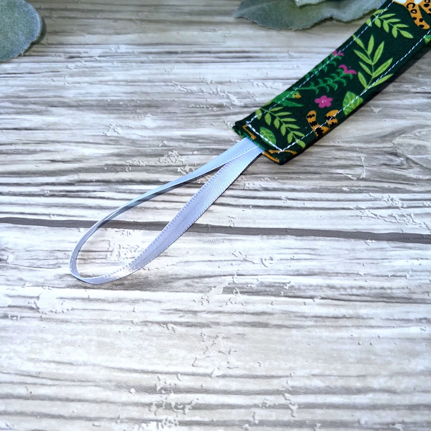 Jungle Green Pacifier Clip