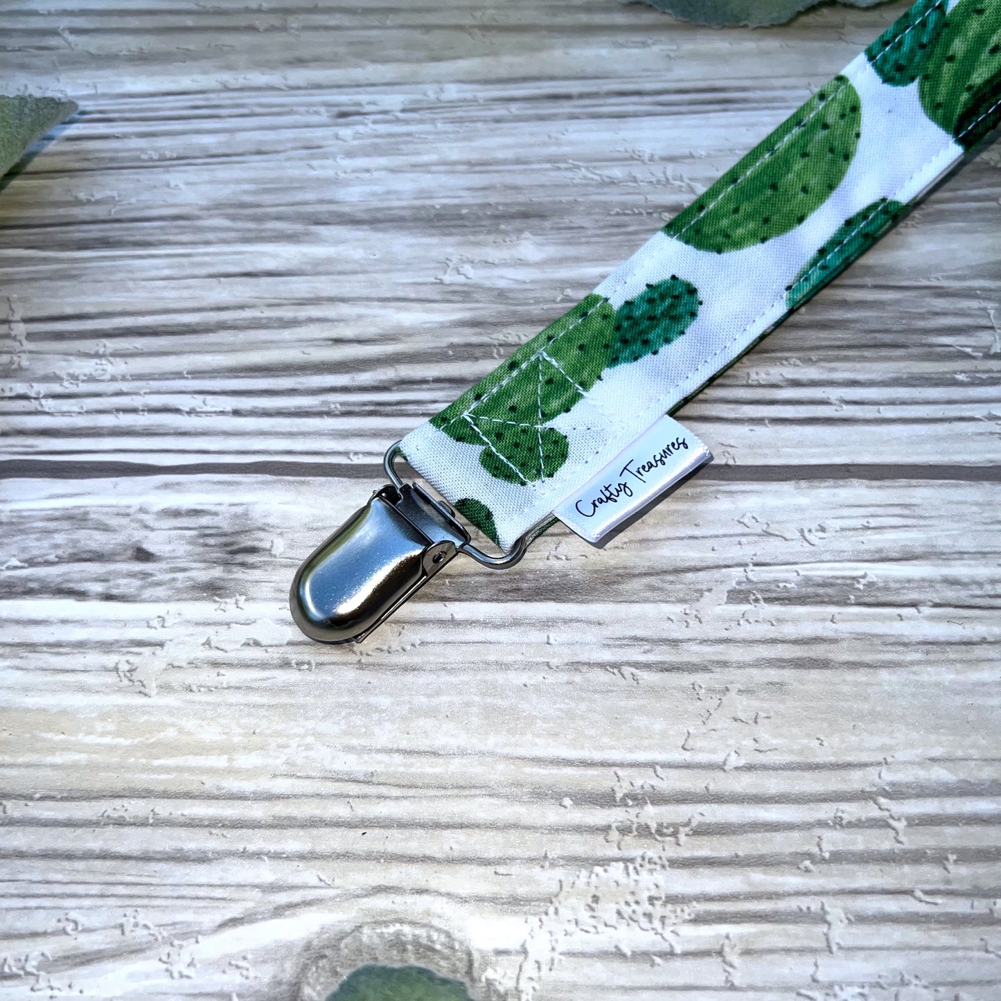 Cactus Pacifier Clip