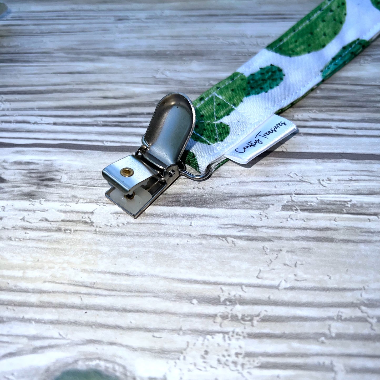 Cactus Pacifier Clip