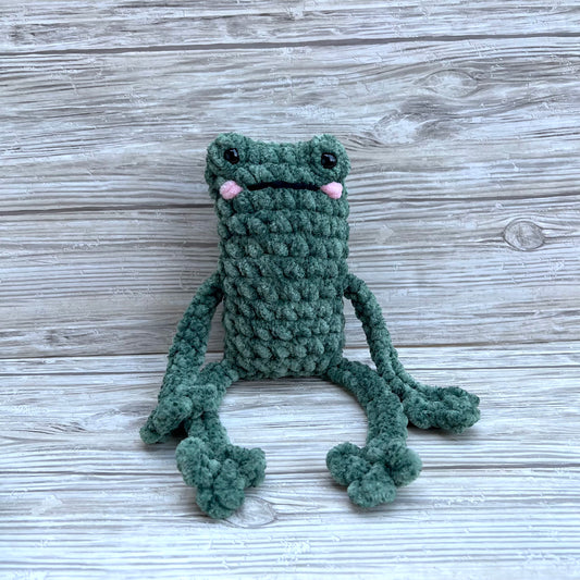 Large Leggy Froggy - Heather Green