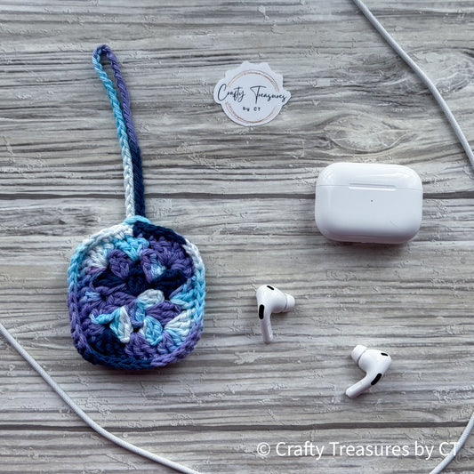 Crocheted Wireless Headphones Case - Moondance