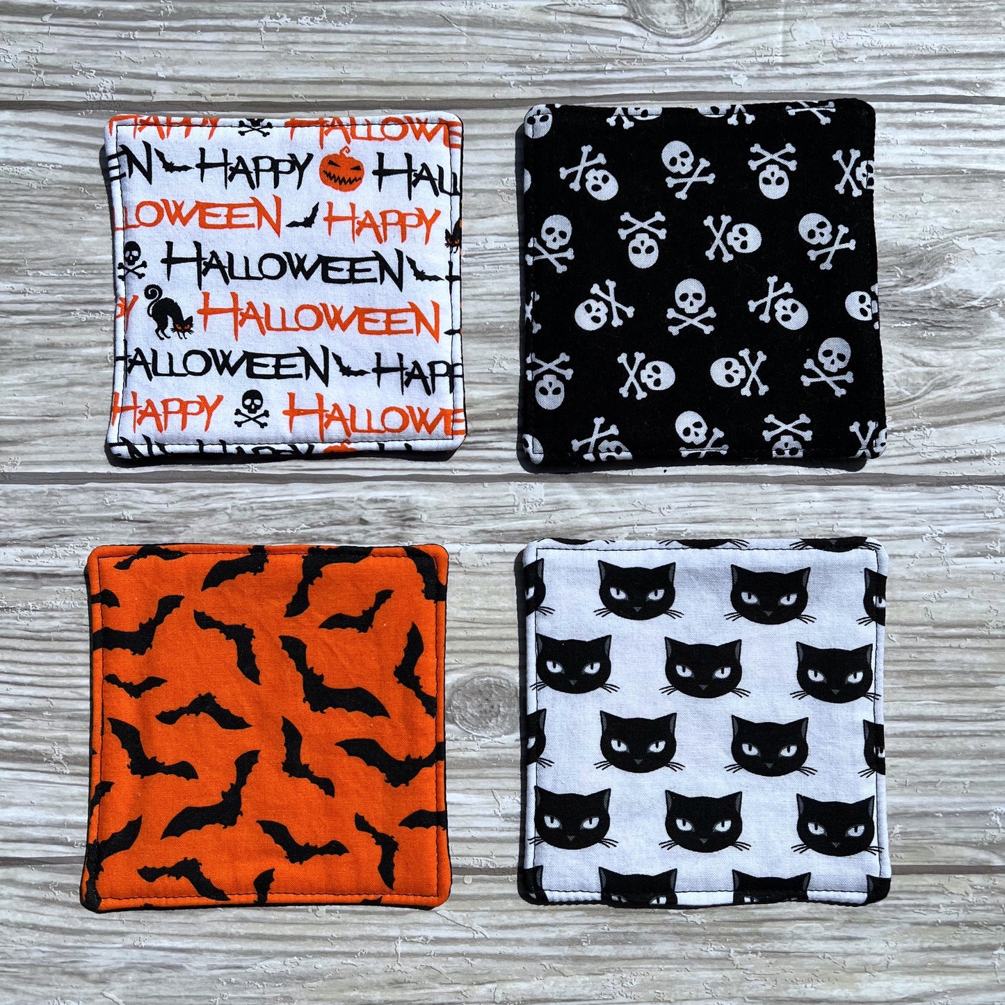 Halloween Fabric Coaster Set