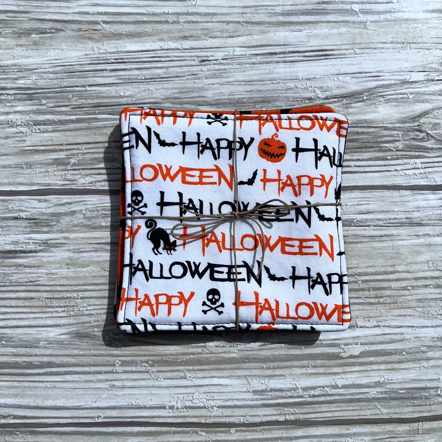 Halloween Fabric Coaster Set