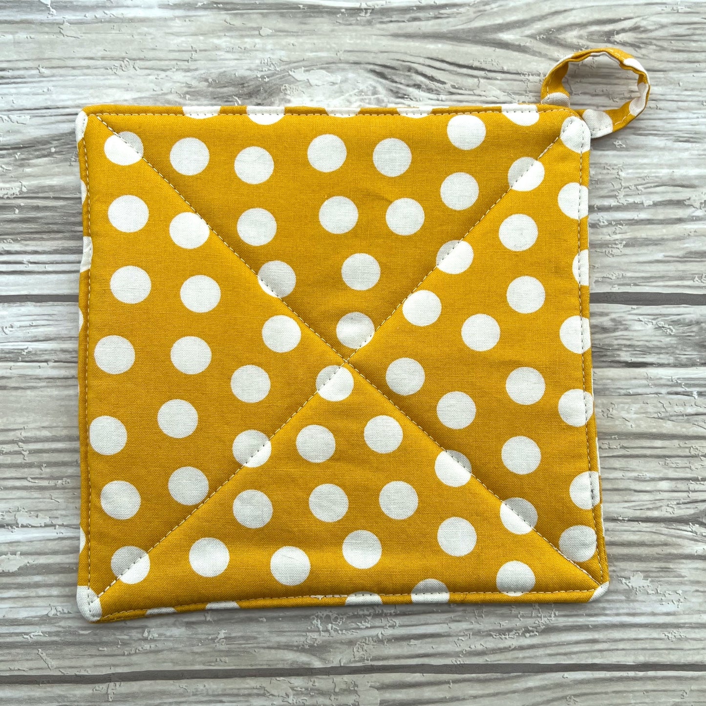 Mustard Dots Pot Holder