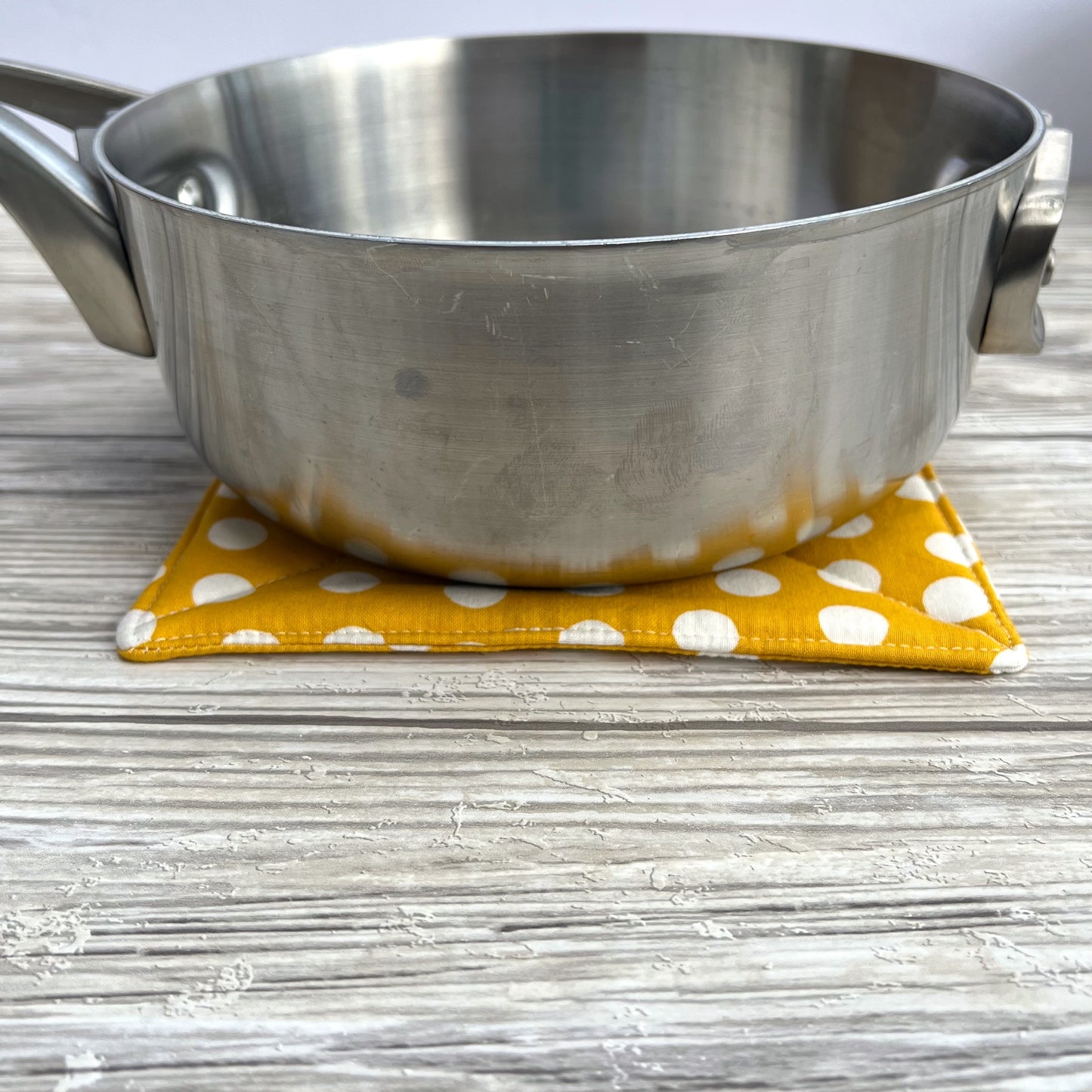 Mustard Dots Pot Holder