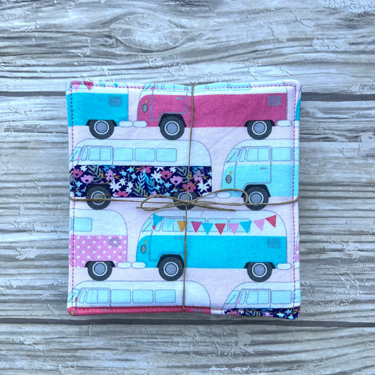 Campers Fabric Coaster Set