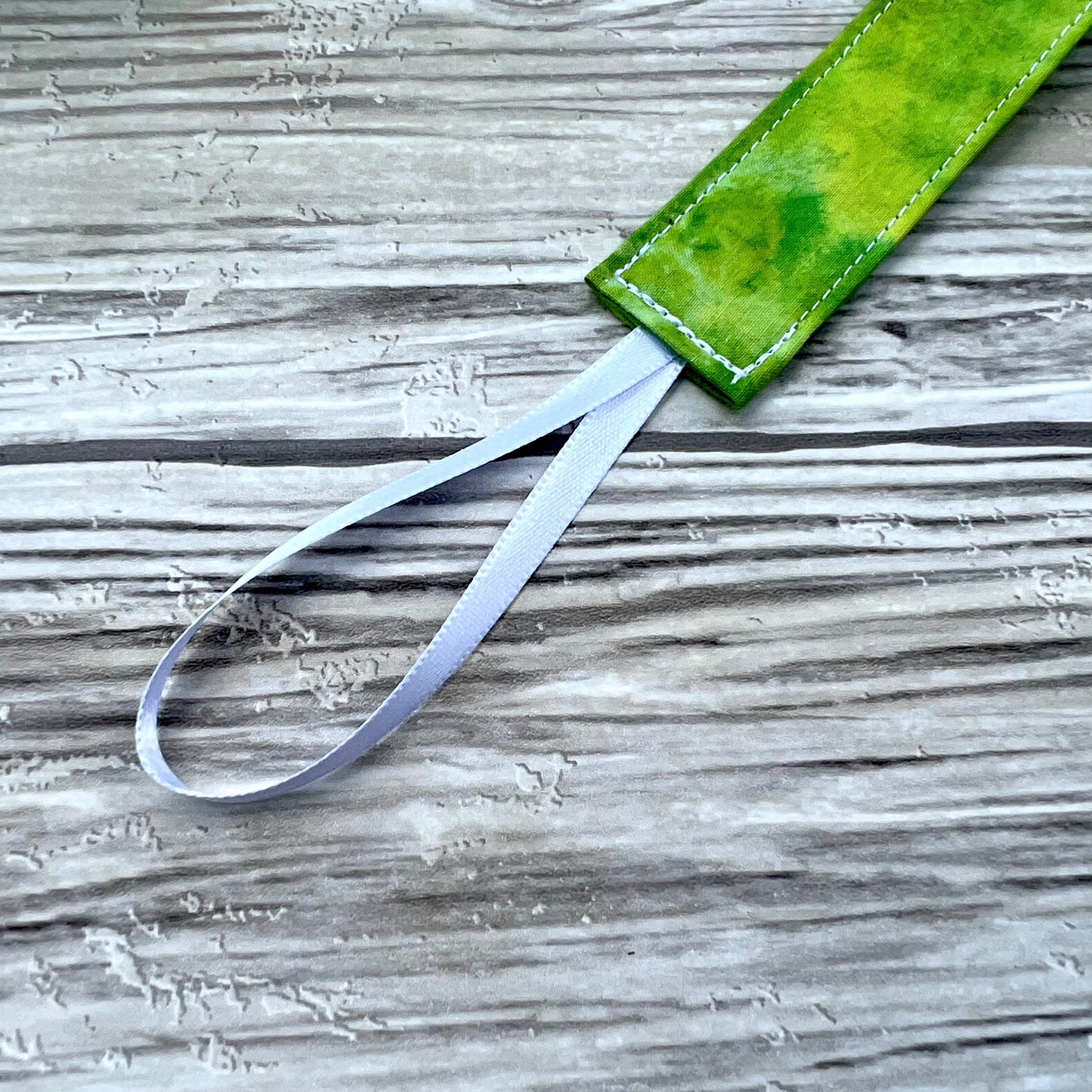 Lime Tie Dye Pacifier Clip