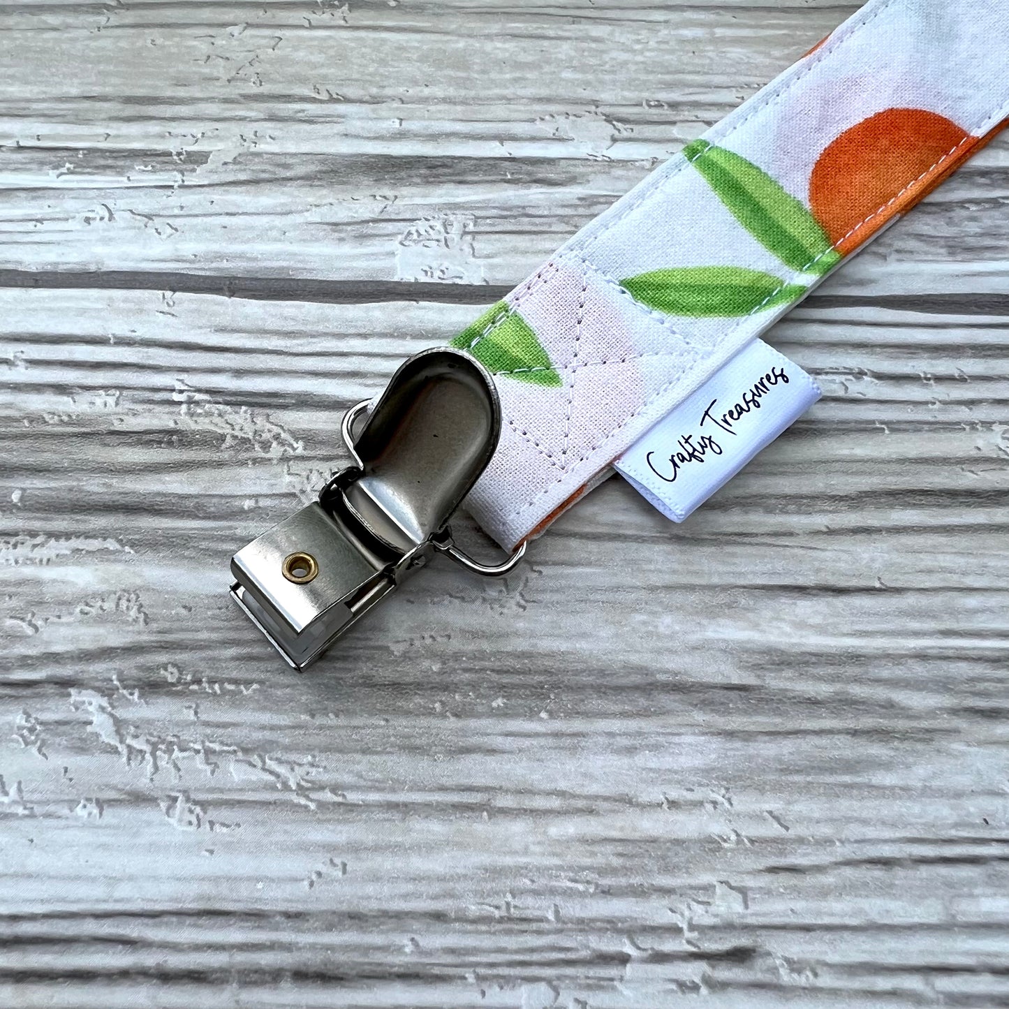 Sweet Clementines Pacifier Clip