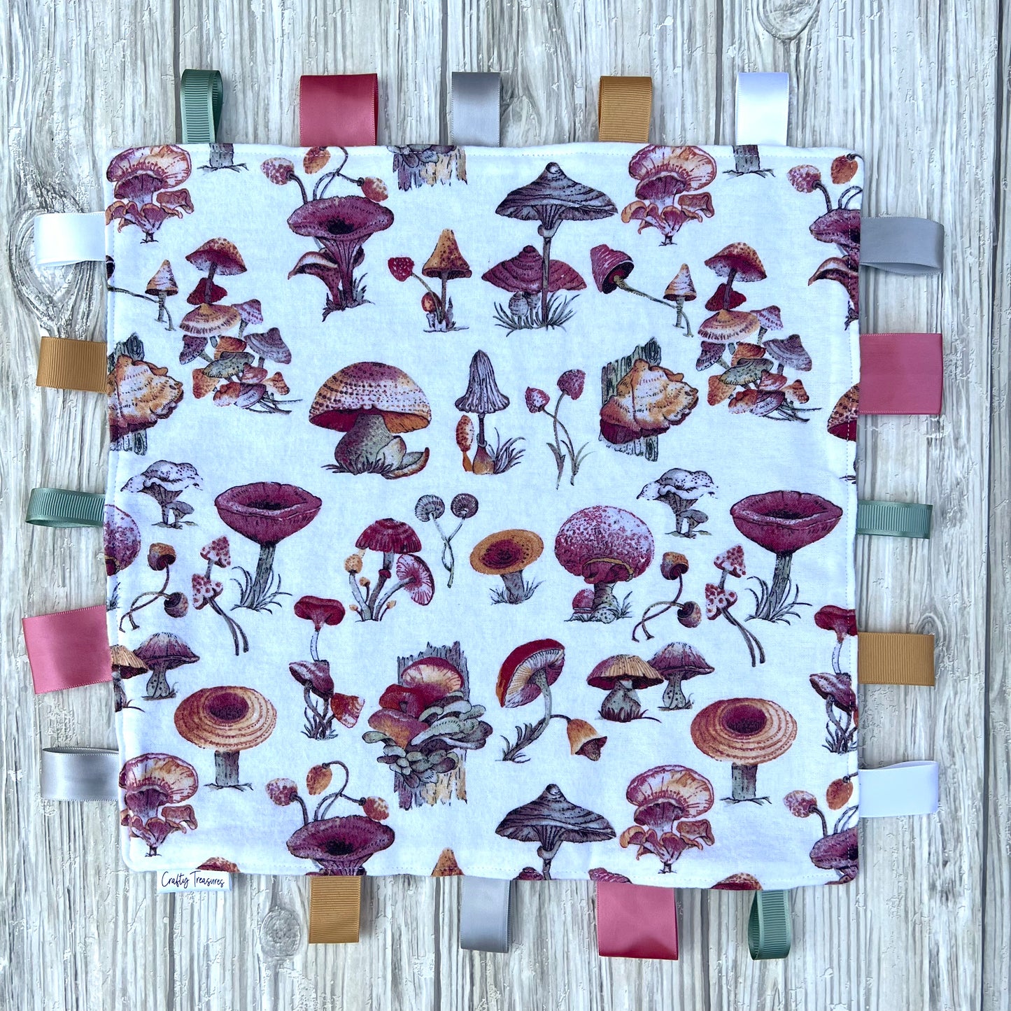 Red & Orange Mushrooms Tag Blanket