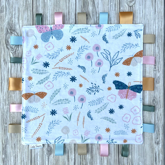 Floral Butterfly Tag Blanket