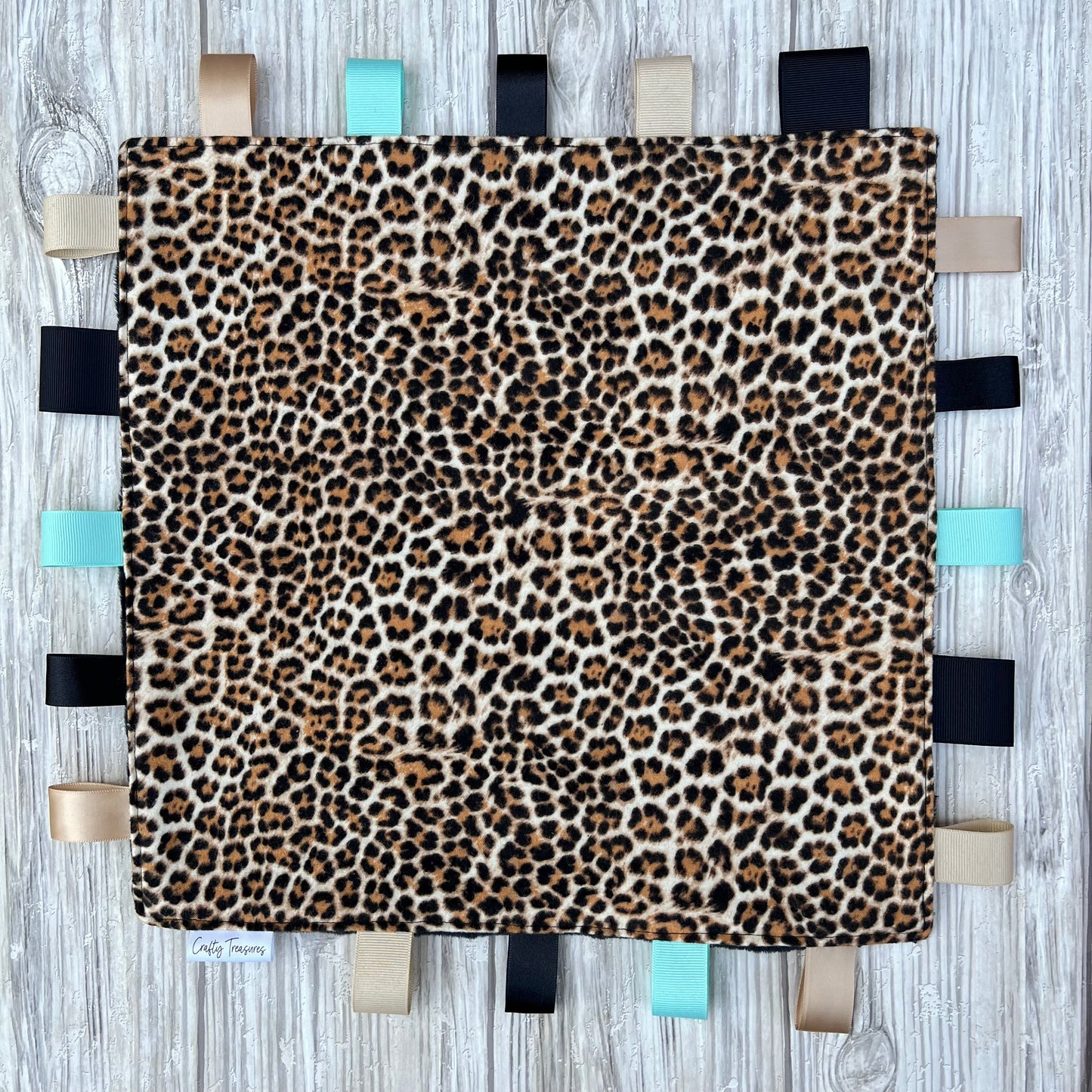 Leopard Print Tag Blanket